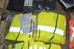10 - Hi-Viz yellow waistcoats size 3XL
New & unused