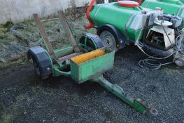 Pedestrian roller trailer