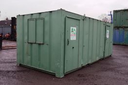 21 ft x 9 ft steel welfare unit
comprising of: canteen area, toilet & generator room
c/w Genset