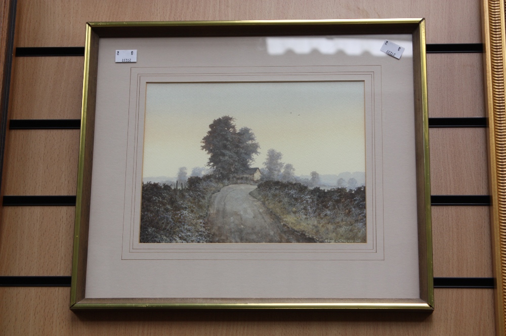 Two framed watercolours rural scenes, both signed to bottom John Gregory 1986