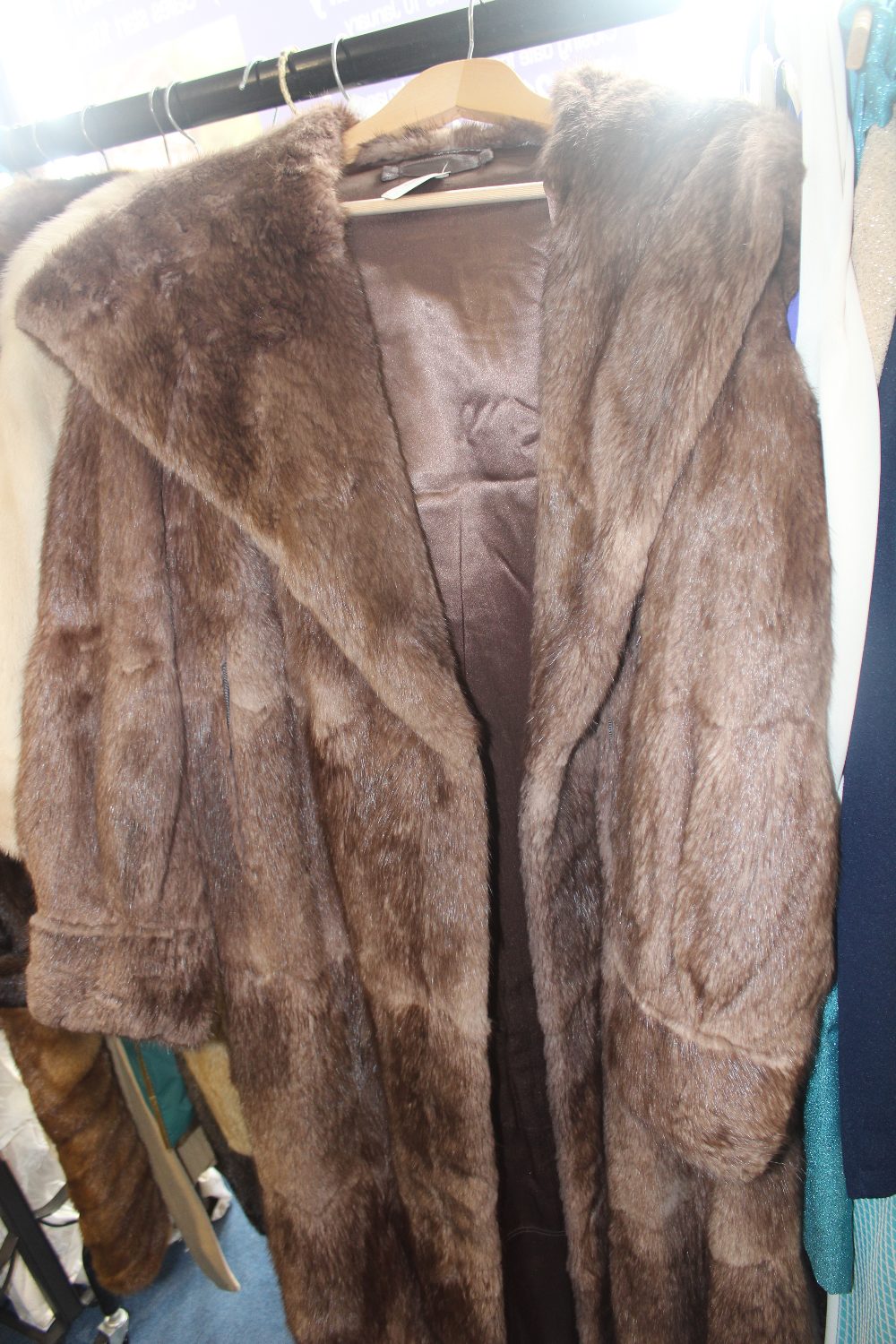 A mink full length coat late 1940s immaculate condition  (large)