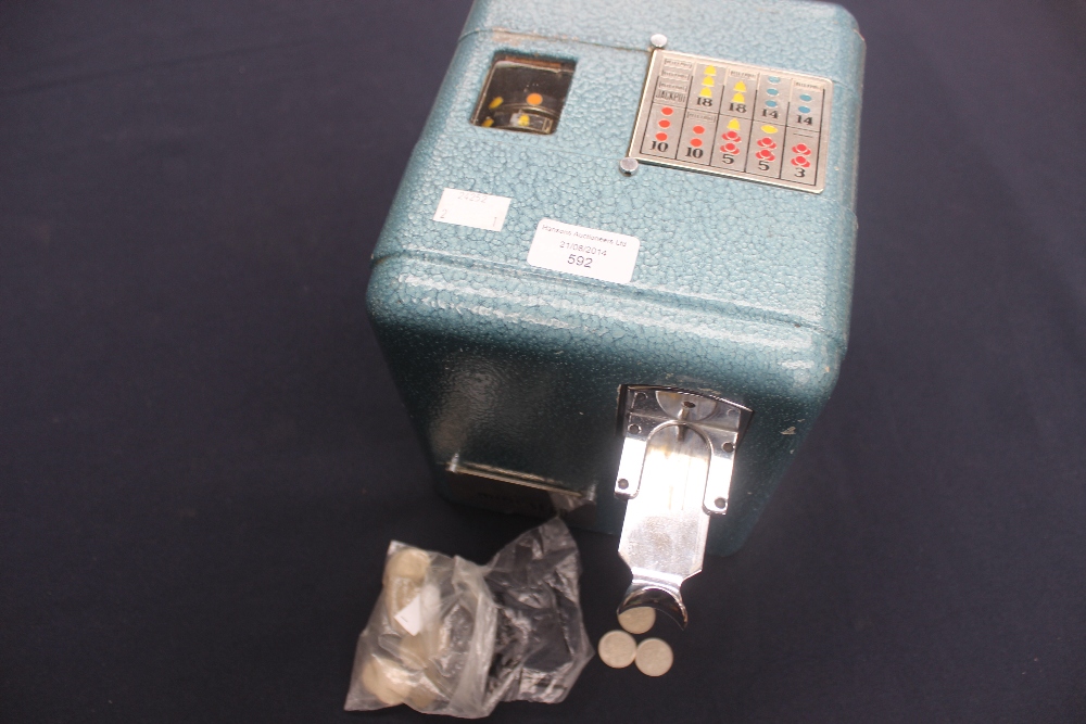 A 1950s mini Sega three reel slot machine
