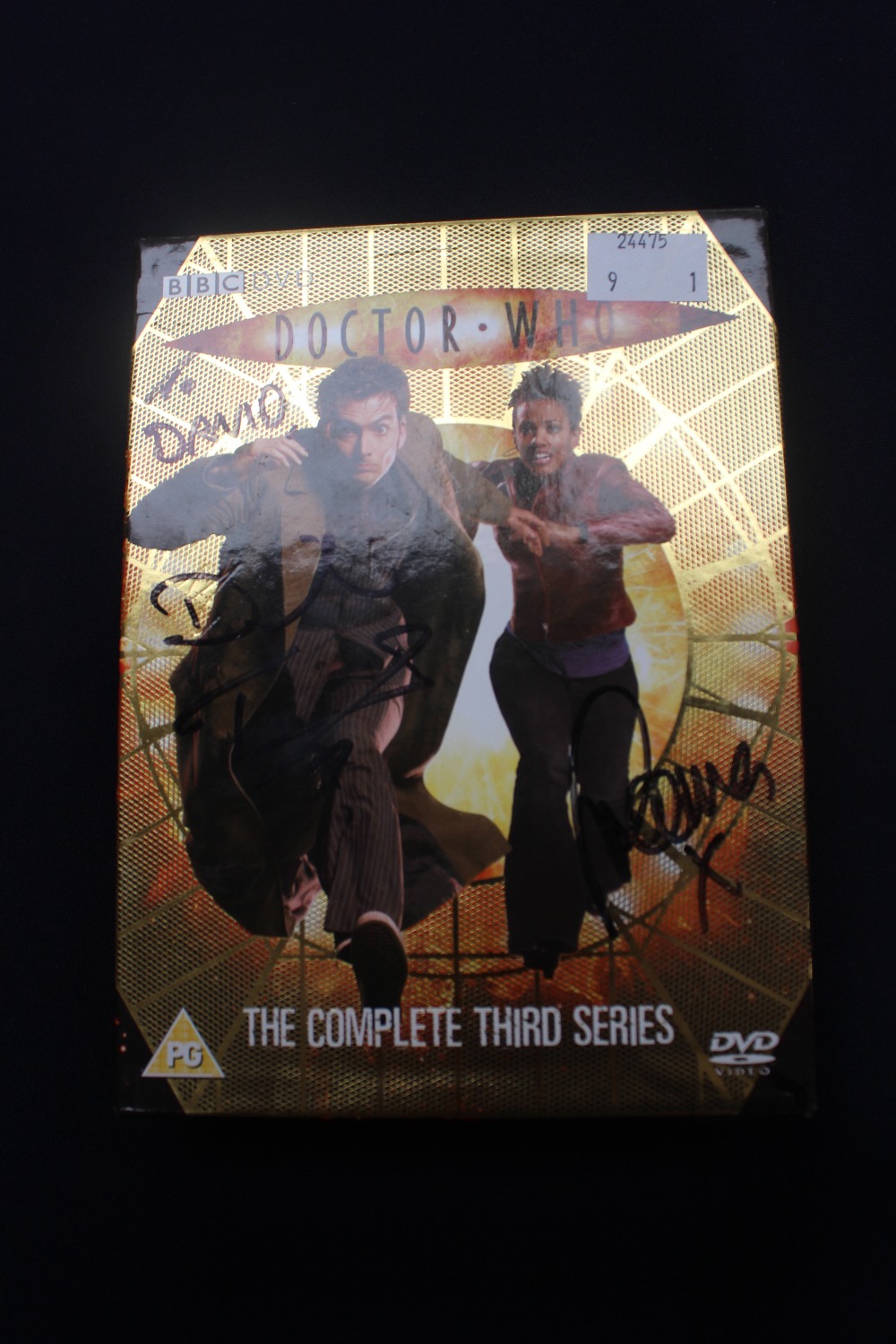 BBC Doctor Who DVD, 'The Complete Third Series', six disk set, the outer case signed by David