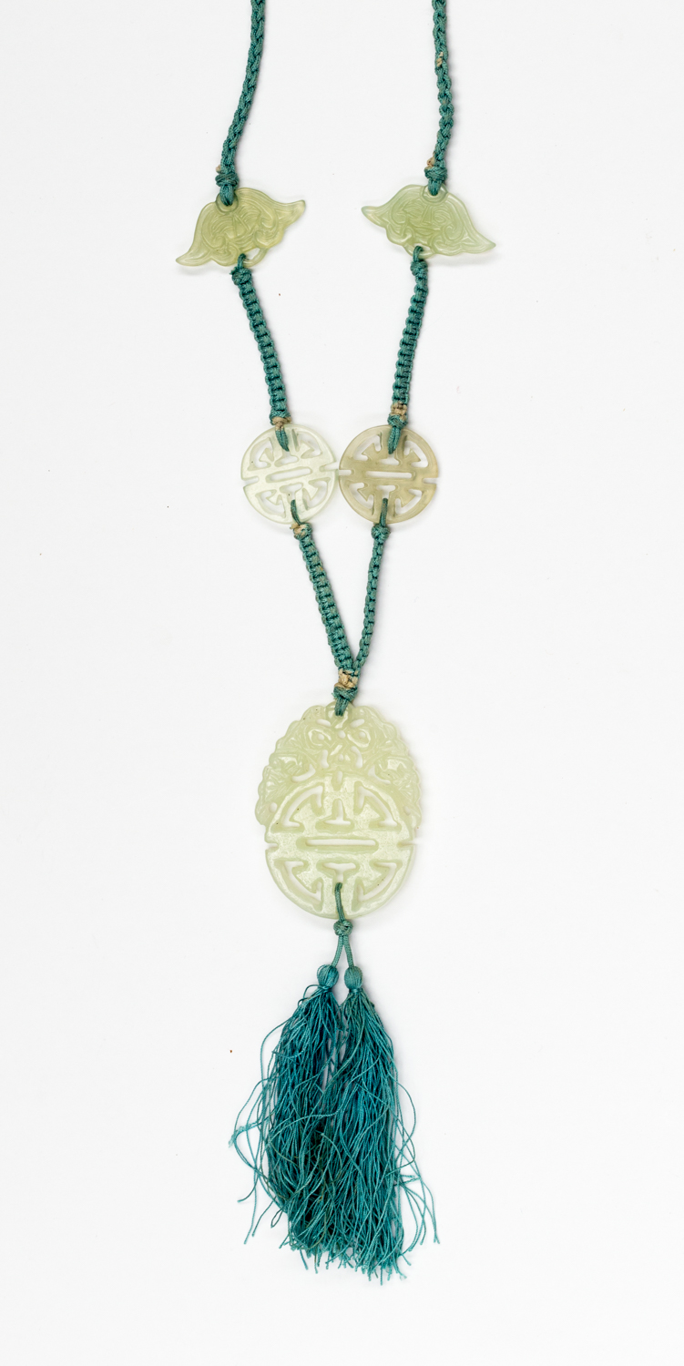 A jade necklace