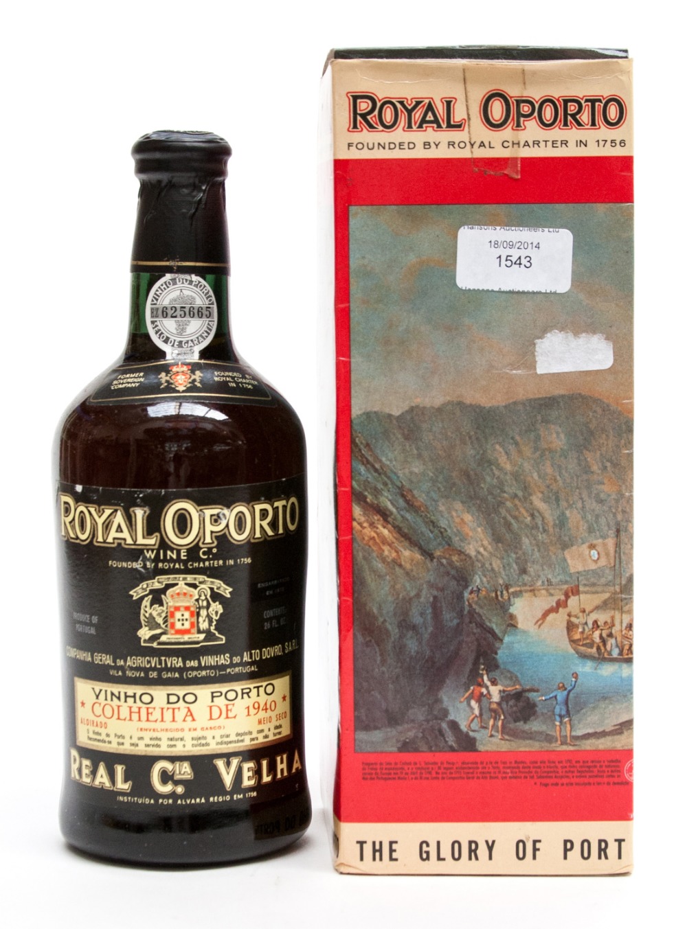 Royal Oporto, Port, Colheita 1940, one bottle, later bottling (1973), complete with box.
