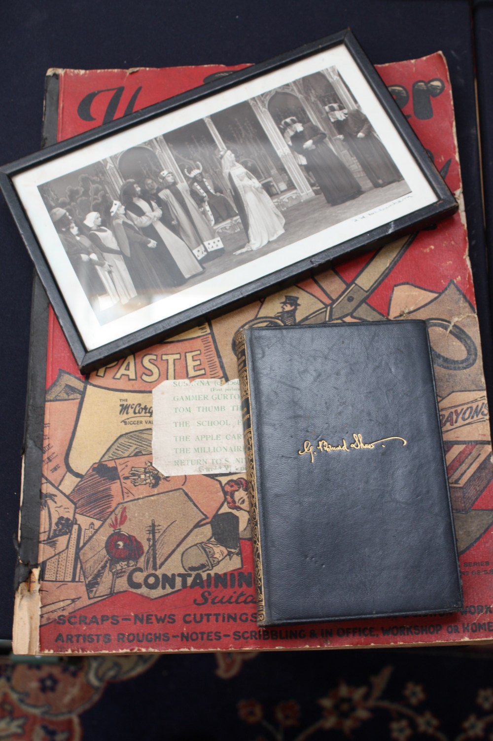 A scrapbook and original pencil drawings of the Harry Pemberton (who changed his name to Reece, when