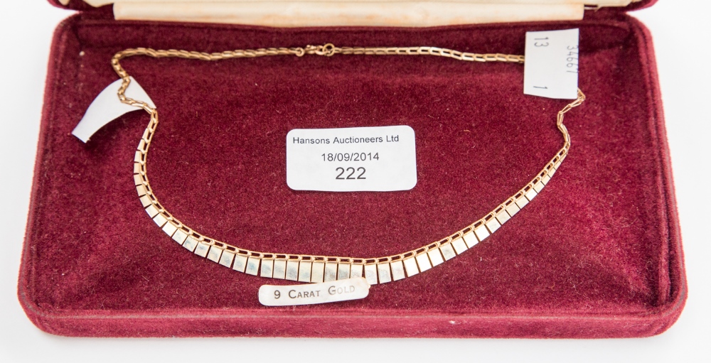 A 9ct gold necklace approx 4.5 grams