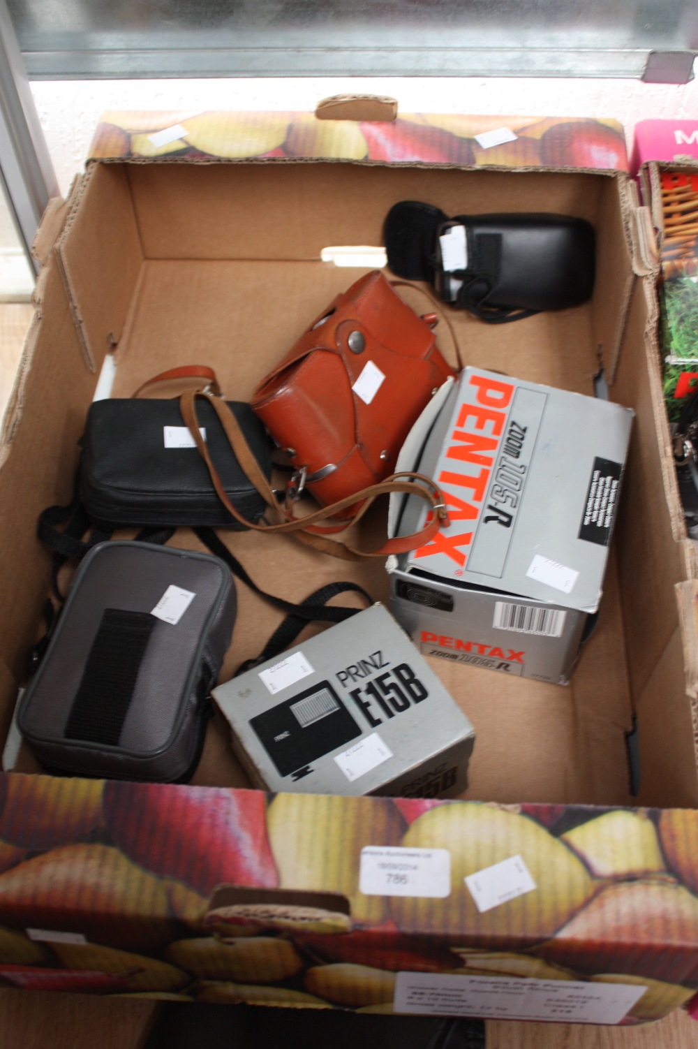 Selection of vintage cameras (5) including Russian FED3 with case, Prinz 35mm Range finder camera