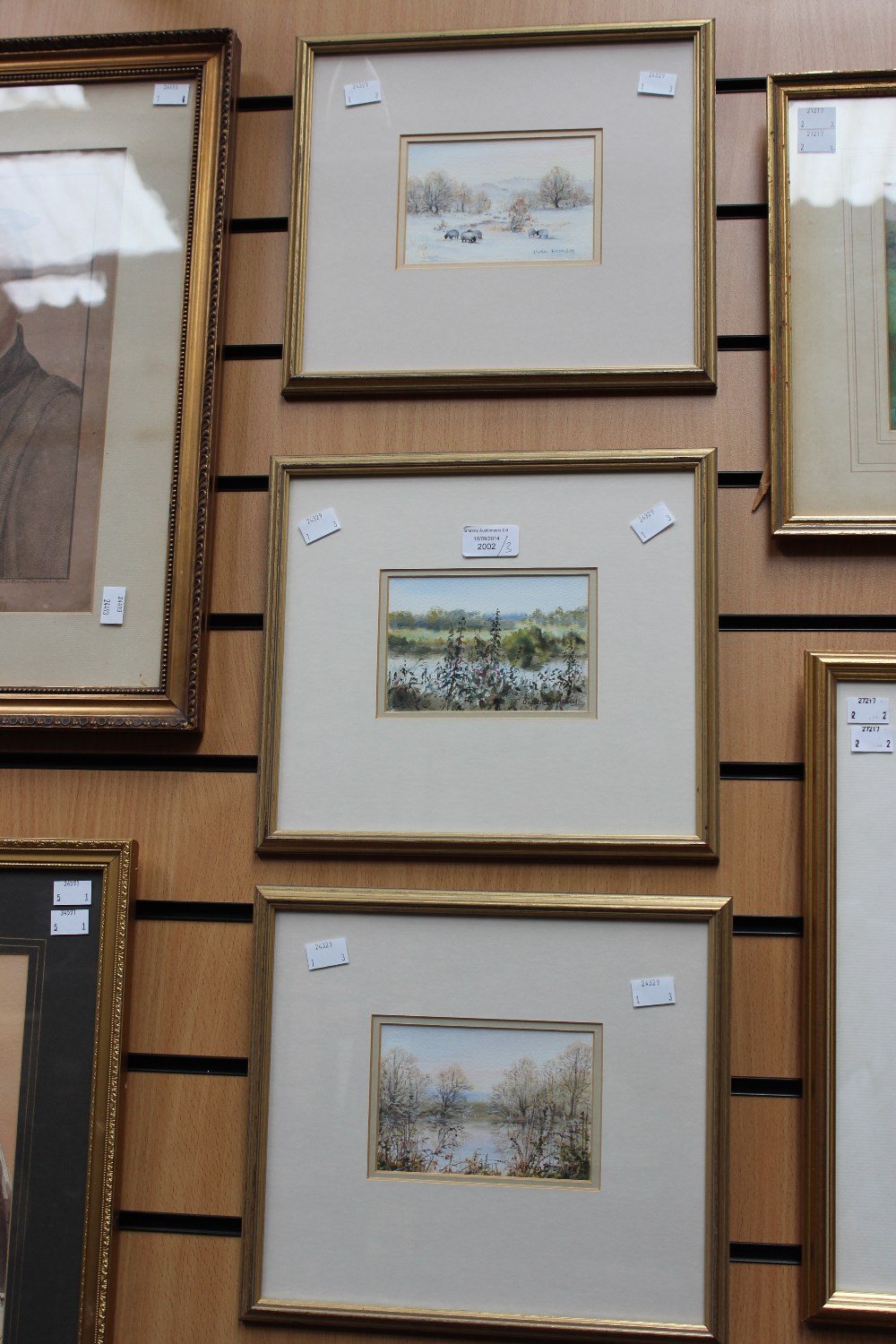 Three framed watercolours, Rural scenes, all signed to bottom right Vivien Bromley