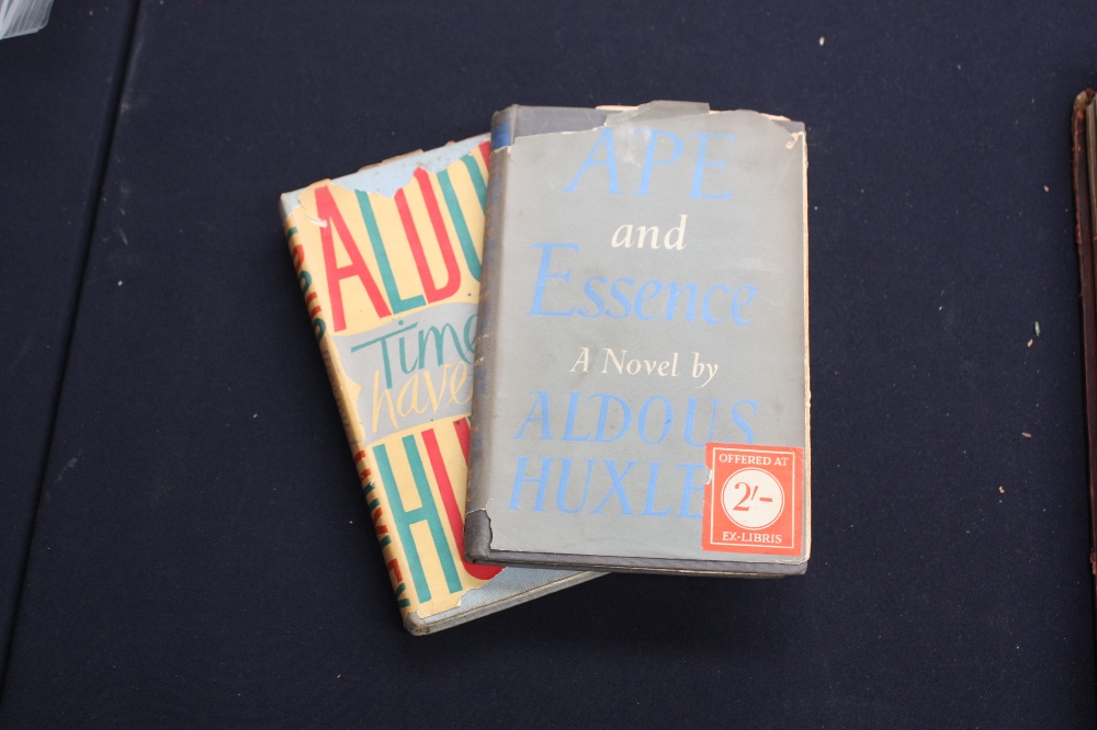 Huxley (aldous) 'Time must have a stop', 1945 published by Chatto & Windus, with dust jacket, and '