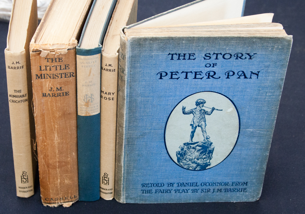 JM Barrie - five early editions including the story of Peter Pan five retold by Daniel O'Connor 1916