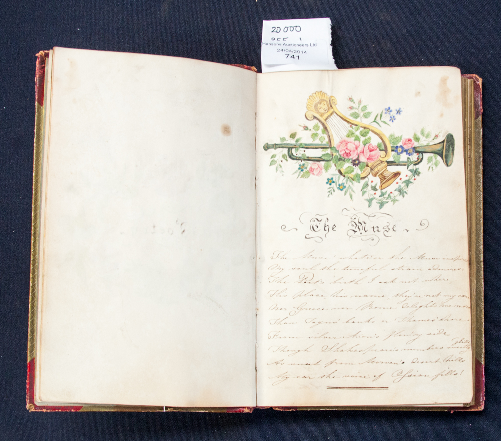 ***WITHDRAWN*** An early 19th century notebook containing poetry and observations,  Caroline Lamb,