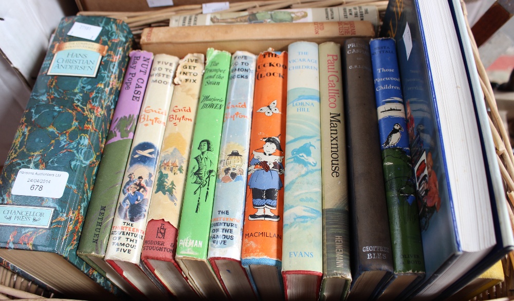 A collection of children's books, including Prince Caspian by CS Lewis (London: Bles, 1951),