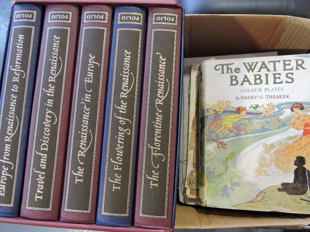 A quantity of books, including Shakespear and five volume Folio Society The Story of the