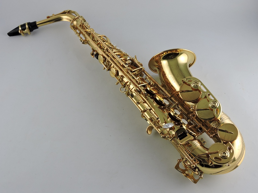 A Trevor James, 'The Horn Revolution II' alto saxophone, complete with hard case, additional