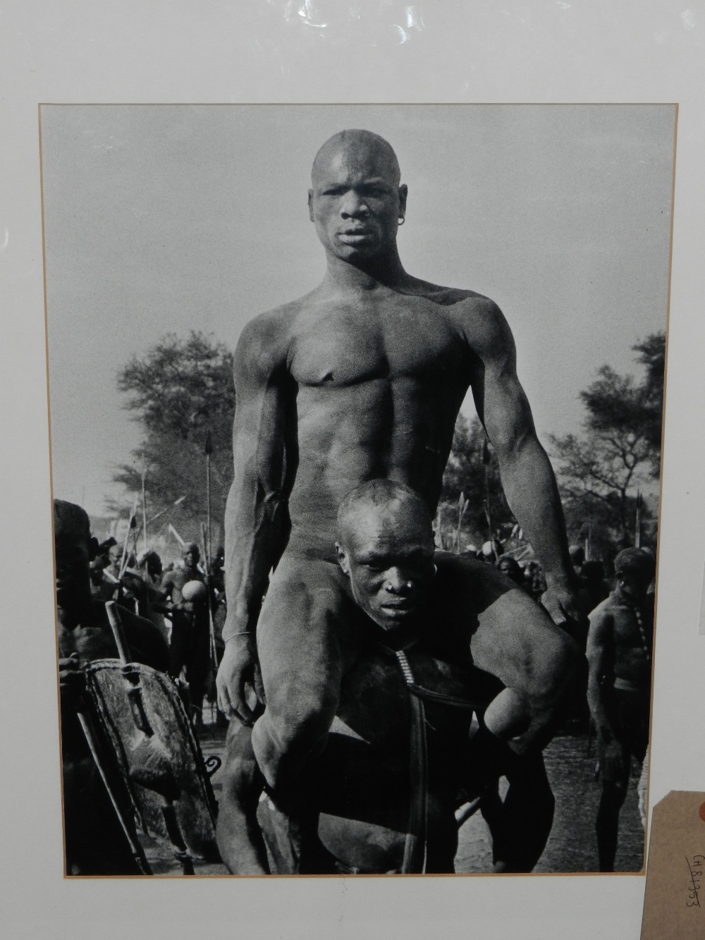 George Rodger (British, 1908-1995). 'Wrestlers of the Korongo Nuba Tribe of Kordofan, Sudan,