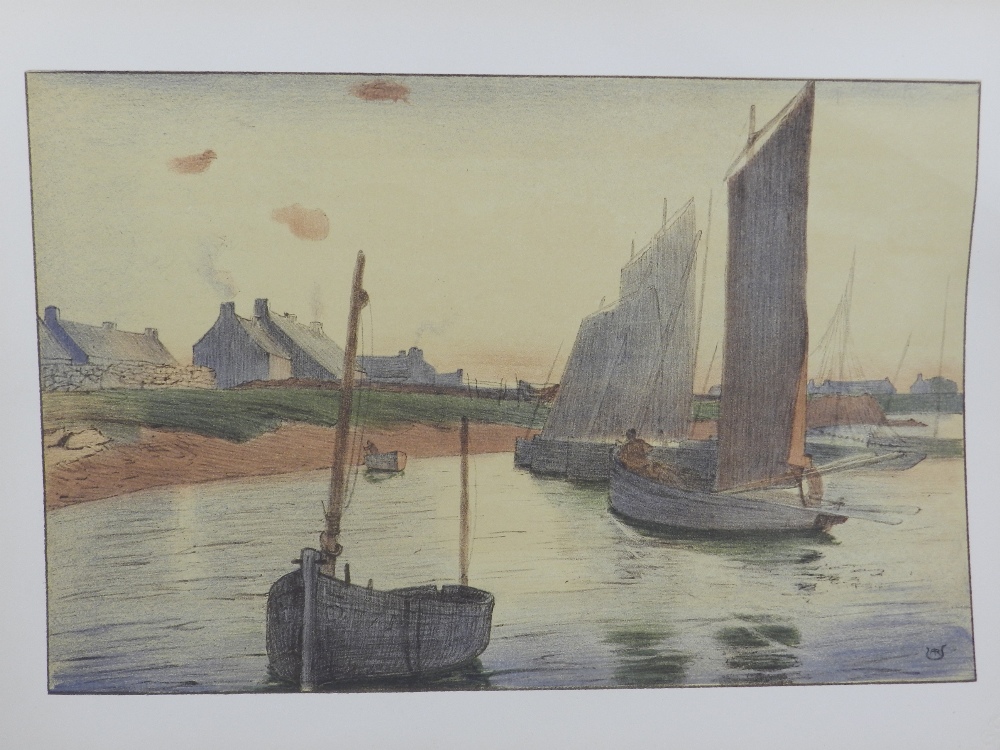 A group of three late 19th century French lithographs in colours, from the 'L'Estampe Moderne' - Image 2 of 3