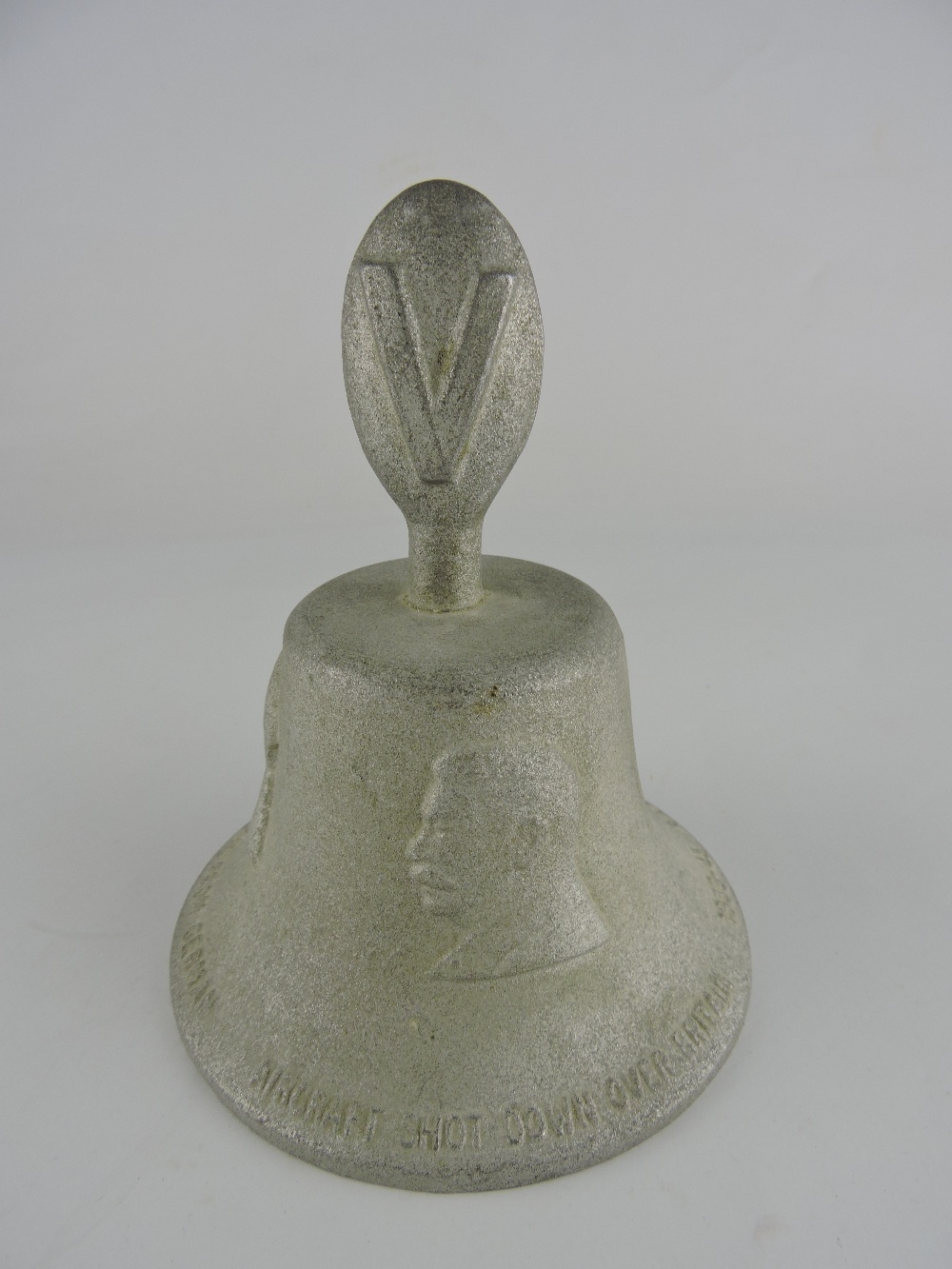 A aluminum bell circa 1945, sold on behalf of the RAF benevolent fund, constructed from metal - Image 2 of 2