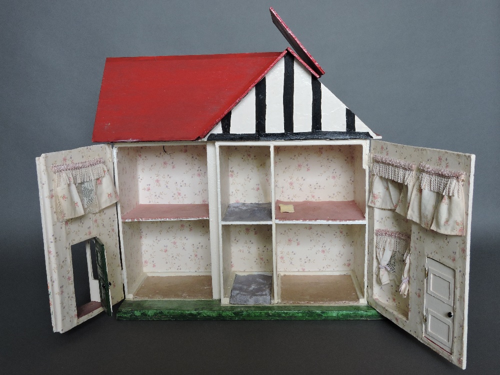 Lines Brothers, 1930s dolls house modelled as a nock Tudor home, with inbuilt wiring for - Image 3 of 3