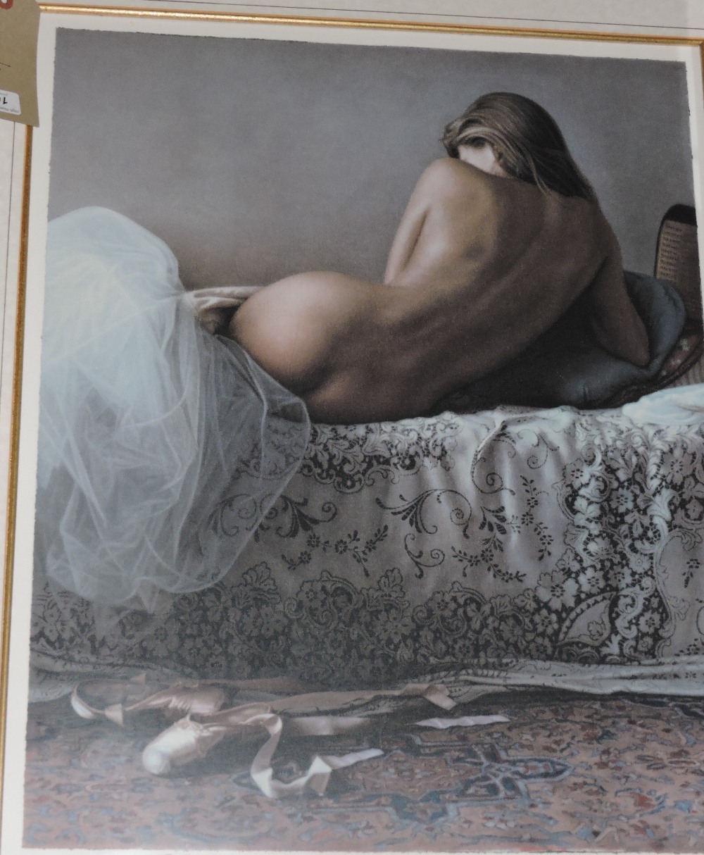 D. Hoffman (?) Ballerina, Limited Edition colour print, 178/275, mount signed in pencil, 70cm x