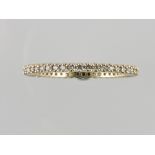 An 18ct gold diamond full eternity ring, 0.3ct, size M.