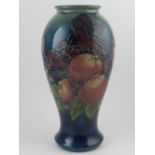 A Moorcroft pottery baluster vase, tube