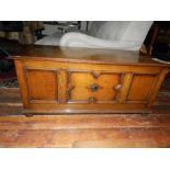 William & Mary style oak chest of panell