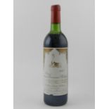 A bottle of Chateau Mouton Baronne Phili