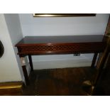 A mid 18th century style mahogany side t