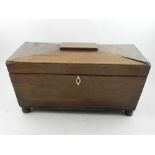 A 19th Century mahogany tea caddy, sarco