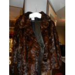 A ladies half-length brown mink fur jack