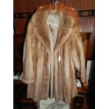 A ladies three-quarter length mink fur c