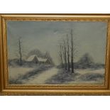 20th century Dutch School, a winter land