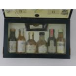 A box of 6 classic malt whiskey miniatur