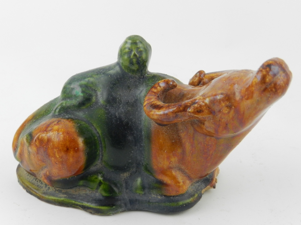 A Chinese ceramic study of a figure moun