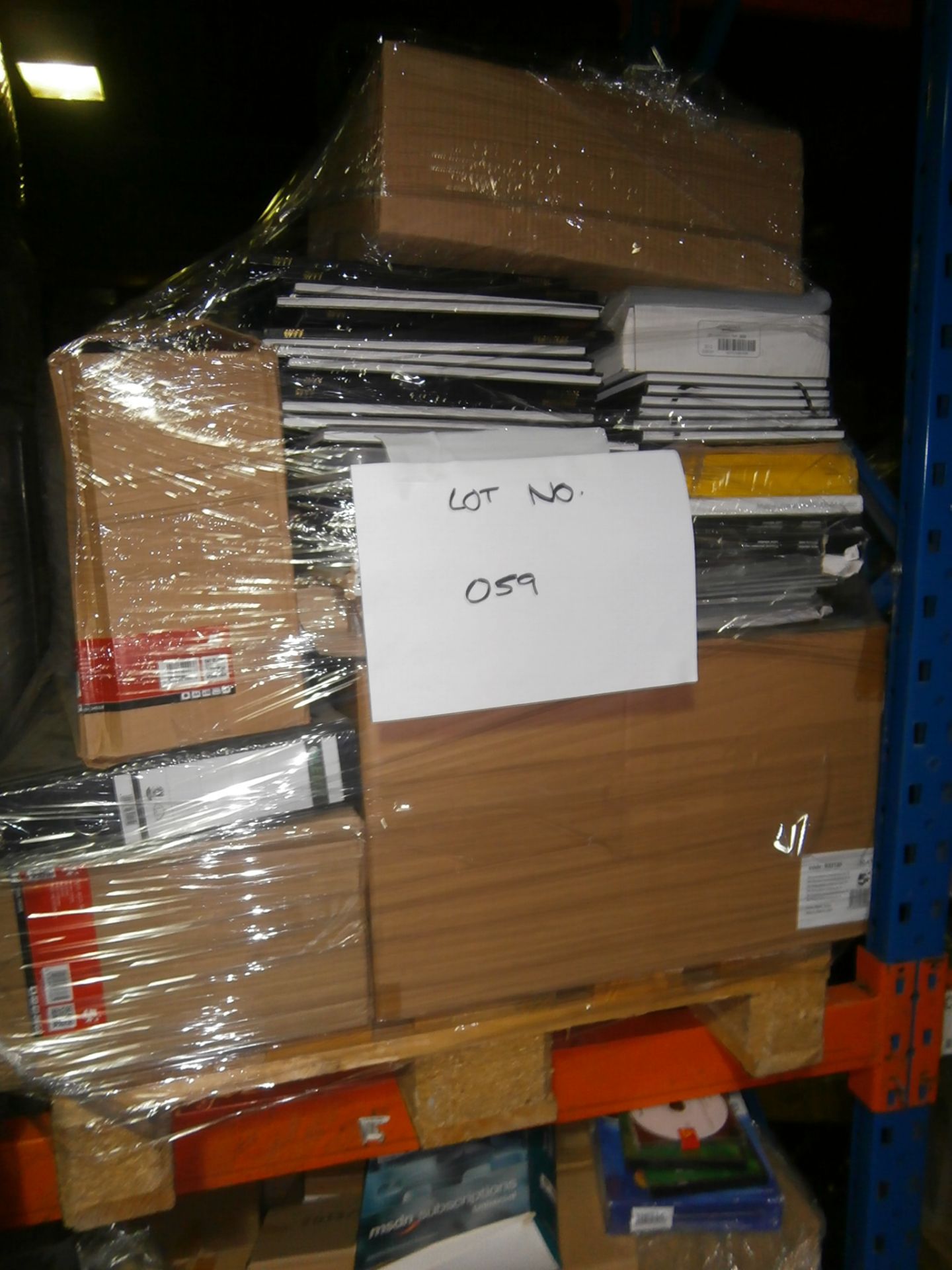 1 x Pallet of Mixed Stationery Including A4 Diarys, Dividers, Lever Arch Files, Presentation Ring