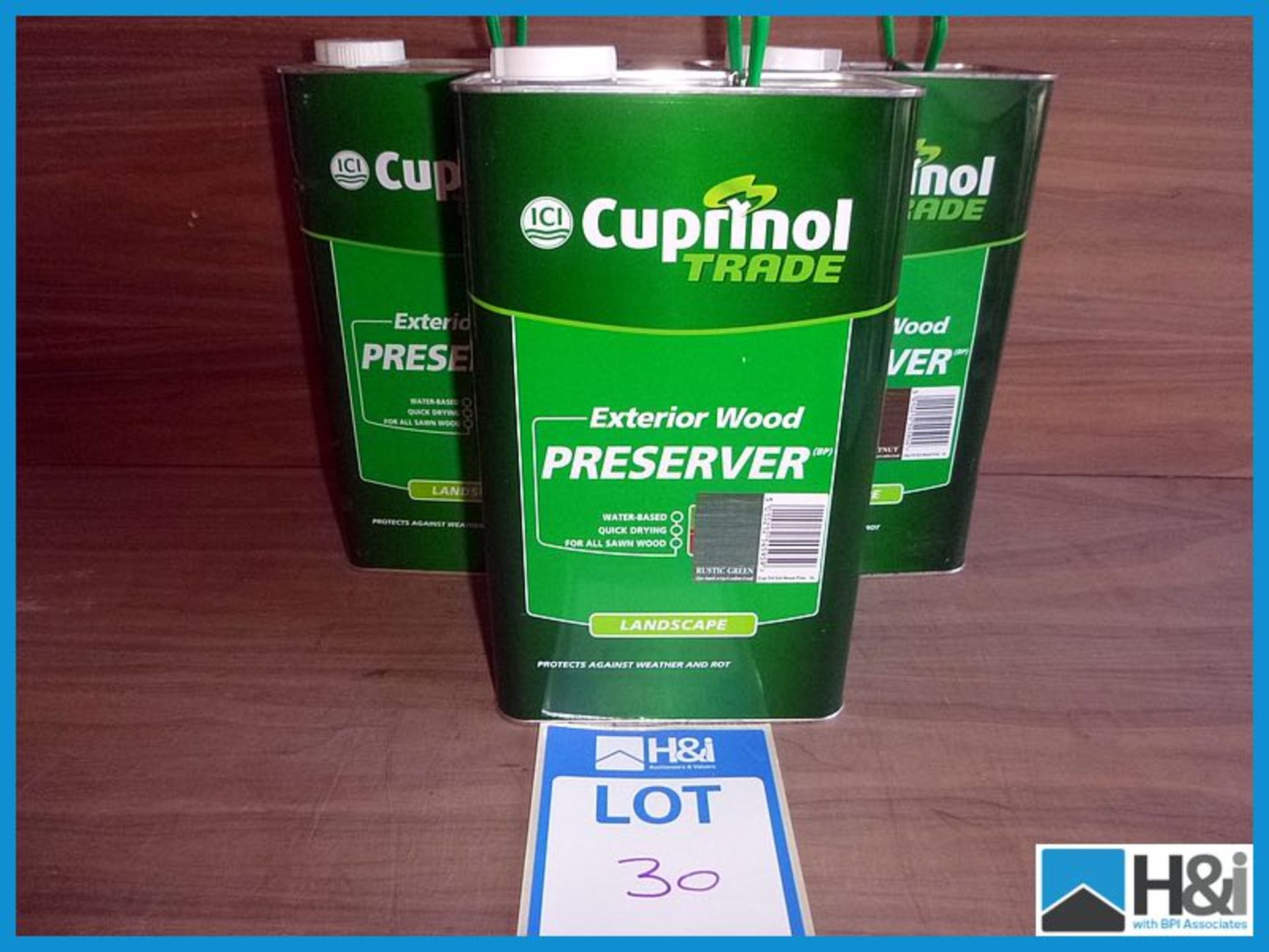 3 off - 5l Cuprinol trade exterior wood preserver, unused Appraisal: Good Serial No: NA Location: