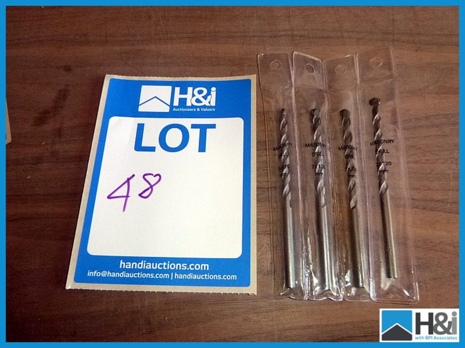 50 off - masonry drill, 7x120mm, unused and bagged Appraisal: Good Serial No: NA Location: H&I Ltd.,