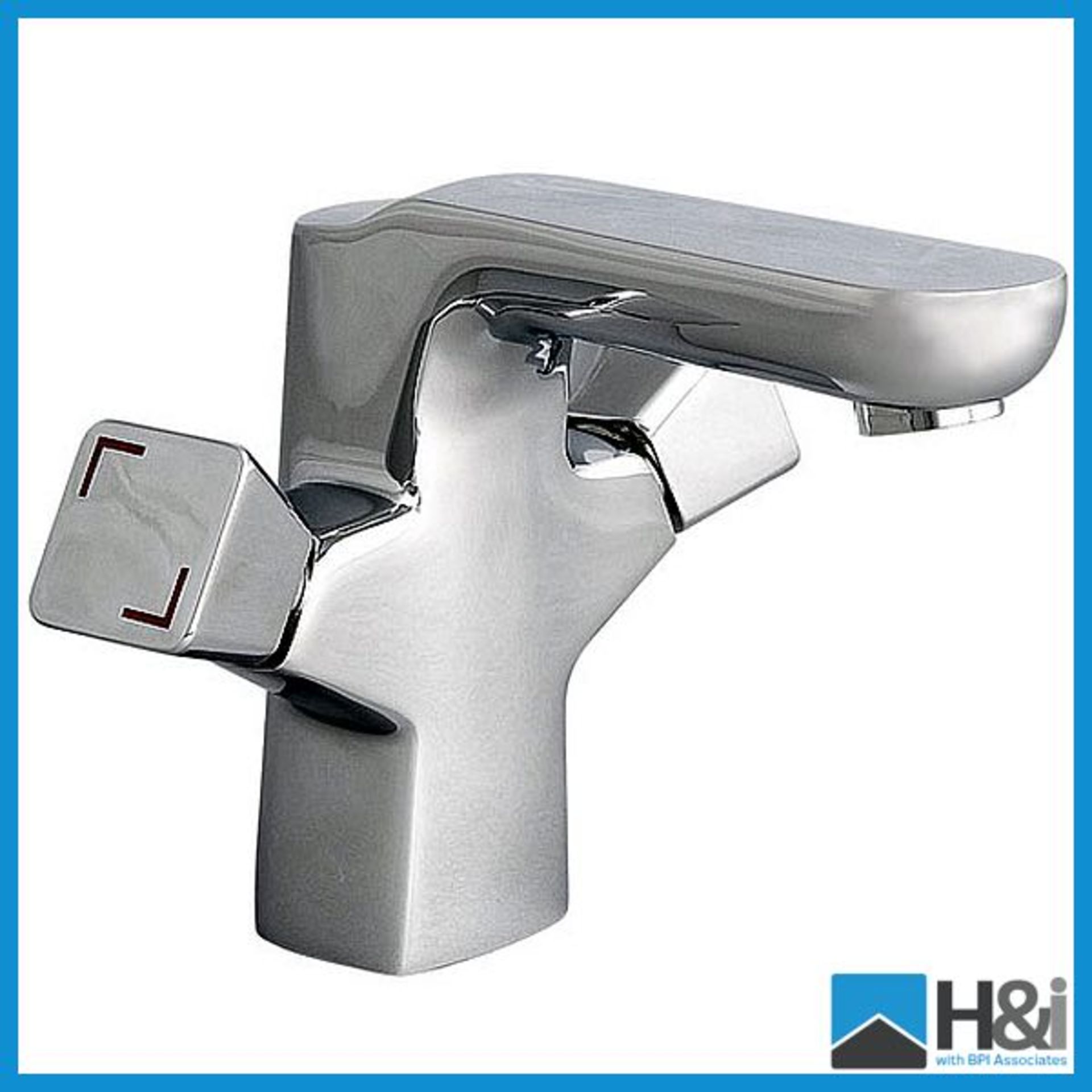 Designer Chrome Elijah Basin Mixer with Waste. Typical RRP 139 Appraisal: Good Serial No: NA