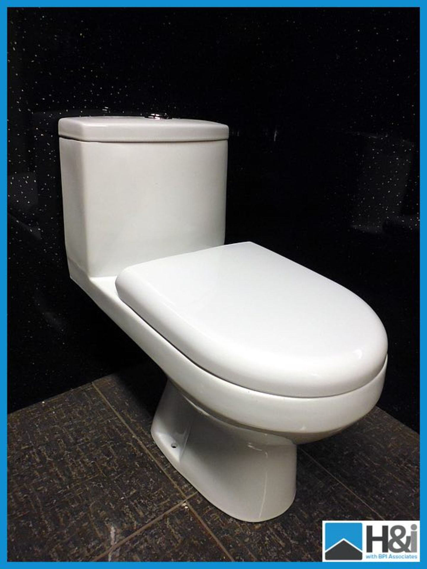 Stunning Cavalier One Piece Ceramic WC with Built in Cistern and Soft Close Seat. Typical RRP 399