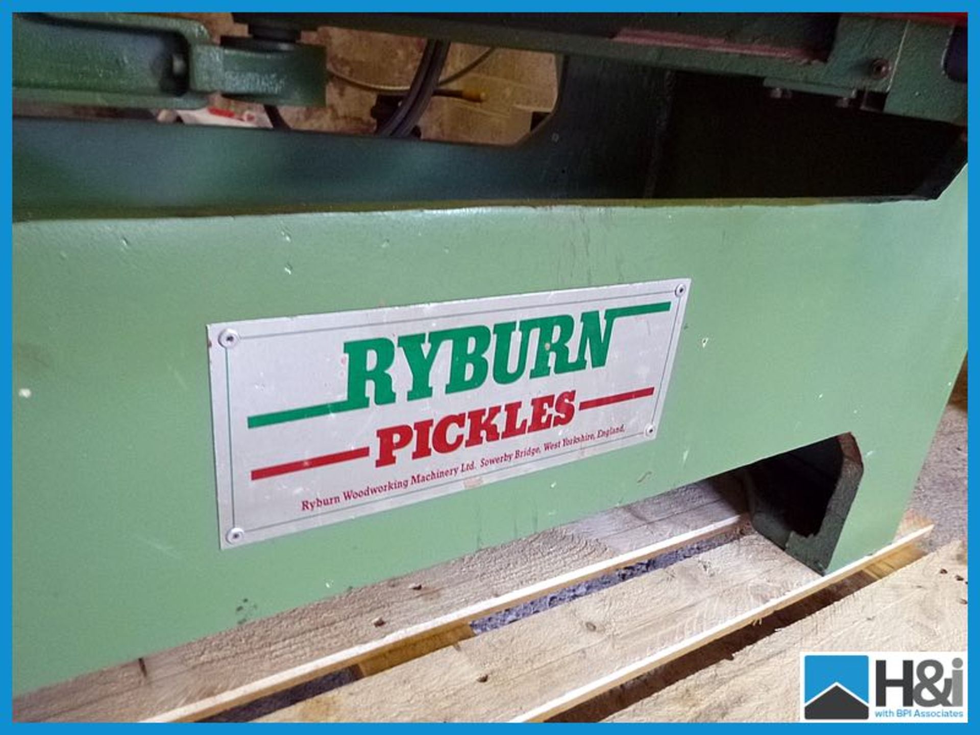 Ryburn Pickles twin head stair trencher with air clamping, traverse string movement, cutter - Image 6 of 17