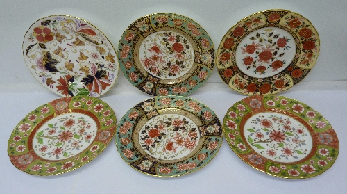 A set of six Royal Crown Derby cabinet plates, second quality