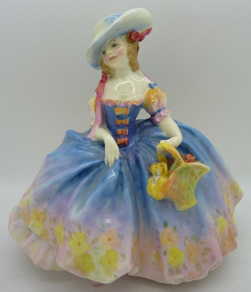 A Royal Doulton figure, Margot, HN1628, small chip to underside of skirt and hat