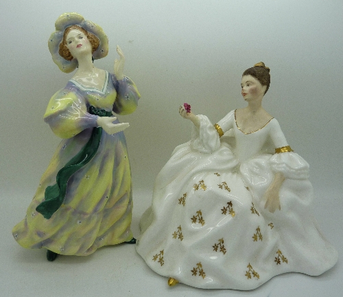 Two Royal Doulton figures, Grand Manner, HN2723 and My Love, HN2339