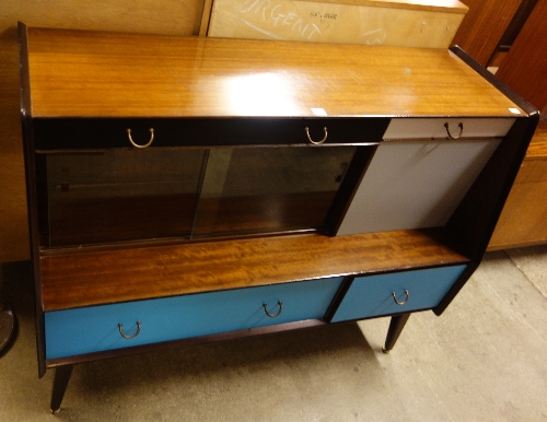 A G-Plan teak and Formica side cabinet
