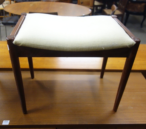 A teak stool