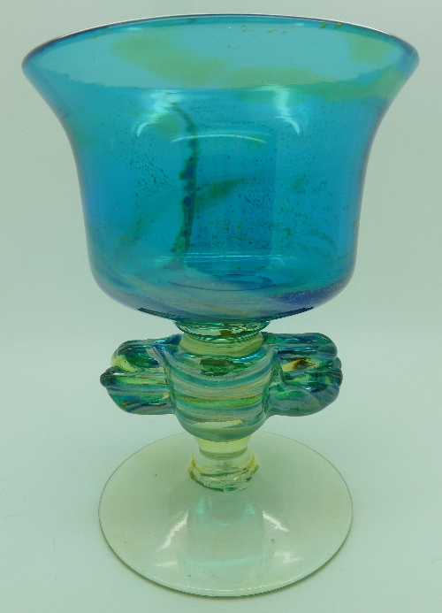 A M`dina glass vase, height 19cm