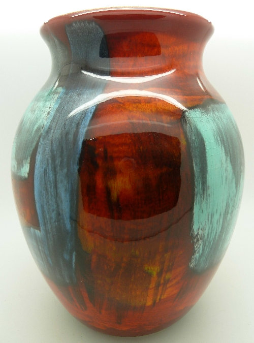 A Poole Pottery vase, height 25cm