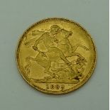 A Victorian 1899 full sovereign