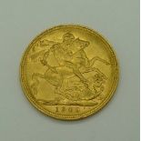 An Edward VII 1909 full sovereign